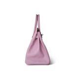 Birkin 30 Mauve Sylvestre Veau Epsom Palladium Plated Z Stamp - Image 7