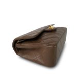 Brown Lambskin Quilted Classic Flap Small Gold Hardware - Image 12