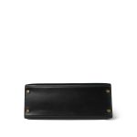 Kelly 28 Sellier Black Box Calfskin Gold Plated U Circle Stamp - Image 12