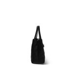 Black Velvet Quilted Nano Kelly Shopper Aged Gold Hardware - Image 6