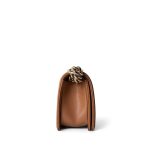 21K Caramel Caviar Quilted Small Boy Bag Light Gold Hardware - Image 5