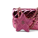 24C Shiny Pink Calfskin Quilted Flap Bag & Coin Purse - Image 12