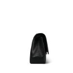 Black Jumbo Caviar Quilted Classic Flap Silver Hardware - Image 5