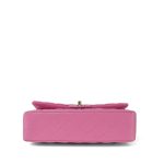 21P Pink Caviar Quilted Classic Flap Medium Light Gold Hardware. - Image 5