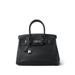 Birkin 30 Black Togo Palladium Plated A Stamp