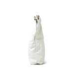 White Calfskin Quilted 22 Hobo Bag Medium Black/Aged Gold Hardware - Image 9