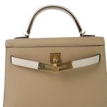 Mini Kelly Sellier II Bi-Color Horseshoe (HSS) Trench/Craie Epsom Permabrass Plated Z Stamp - Image 6
