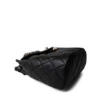 24S Black Caviar Quilted Urban Spirit Backpack LGHW - Image 4