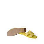 Hermès Calfskin Oran Sandals Jaune Curcuma Size 40 - Image 7