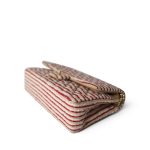 Red Striped Jersey Coco Sailor Flap Bag Medium LGHW - Image 9