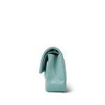 20C Tiffany Blue Caviar Quilted Classic Flap Small Light Gold Hardware - Image 3