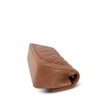 22S Caramel Lambskin Quilted Rectangular Mini Light Gold Hardware - Image 8