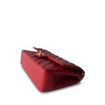 19B Red Caviar Quilted Classic Flap Medium Light Gold Hardware - Image 4
