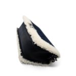 Navy/Cream Shearling Boy Bag Old Medium Ruthenium Hardware - Image 7