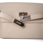 Kelly Messenger Bag Beton B Stamp Palladium Plated - Image 10