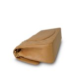 Beige Caviar Quilted Classic Flap Medium Light Gold Hardware - Image 9
