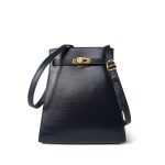 Kelly Sport PM Blue Indigo Calfskin Gold Plated U Circle Stamp - Image 15