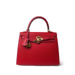 Kelly Sellier 25 Rouge Casaque Epsom Gold Plated X Stamp - Image 11