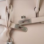 Birkin 30 Argyle Tadelakt Guilloche Palladium Plated R Square Stamp - Image 4