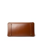 Birkin 35 Noisette Box Calfskin Gold Plated G Square Stamp / Off White Interior - Image 3