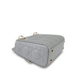 Opaline Gray Pearlescent Cannage Lambskin - Image 14