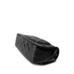 15B Black Patent Quilted Mini Rectangular Flap Silver Hardware - Image 8