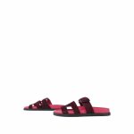 Chypre Sandals Rouge Marsala Suede Goatskin Size 36 - Image 4