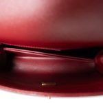 21A Burgundy Caviar Quilted Coco Handle Small LGHW - Image 12