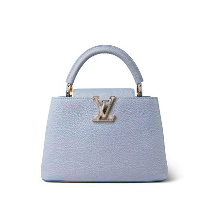 Louis Vuitton Taurillon Summer Stardust Capucines BB Lilac Purple
