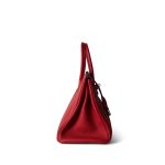 Birkin 30 Verso Rouge Casaque/Rouge H Togo Palladium Plated Y Stamp - Image 11