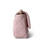Rose Clair Lambskin Quilted 19 Flap Small Mixed Hardware - Image 5