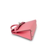 Mini Kelly Sellier Rose d’Ete Chevre Palladium Plated D Stamp - Image 12