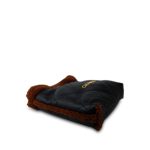 23B Navy Aged Lambskin Brown Sherling Quilted 22 Bag Small Aged Gold Hardware - Image 9