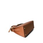 Kelly 28 Sellier Natural Chamonix Gold Plated D Square Stamp - Image 11