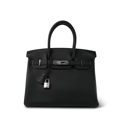 Birkin 30 Black Togo Palladium Plated C Stamp