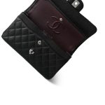 Black Caviar Quilted Small Classic Flap SHW - Image 12