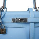 Kelly 28 Retourne Candy Celeste Mykonos Epsom Palladium Plated [O] Stamp - Image 4
