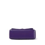 24C Purple Shiny Calfskin Coco Trip Flap Bag Light Gold Hardware - Image 8