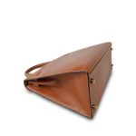 Kelly 28 Gold Courchevel Leather Gold Plated Hardware V Circle Stamp - Image 19
