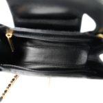 Black Shiny Aged Calfskin Quilted Nano Kelly Shopper Aged Gold Hardware - Image 9