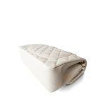 White Caviar Quilted Classic Flap Small LGHW - Image 8