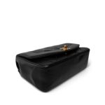 Black Lambskin Quilted Diana Flap Small Gold Hardware - Image 7