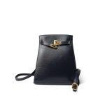 Kelly Sport PM Blue Indigo Calfskin Gold Plated U Circle Stamp - Image 18