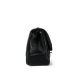 24B Black Lambskin Quilted Mini Square Flap Light Gold Hardware - Image 4