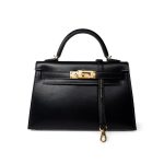Mini Kelly Sellier Black Box Gold Plated U Stamp