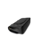Black Caviar Quilted Medium Classic Flap Gold Hardware - Image 7