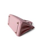 Birkin 25 Rose Sakura Swift Gold Plated X Stamp - Image 13