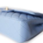 21C Sky Blue Lambskin Quilted Classic Flap Medium LGHW - Image 7
