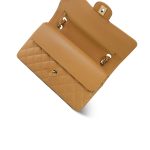 Beige Caviar Quilted Classic Flap Medium Light Gold Hardware - Image 13