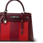 Kelly 28 Lettre M Rouge H/Vermillion/Rose Tyrien Epsom/Sombrero/Mysore Palladium Plated C Stamp - Image 7